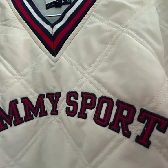 VINTAGE Original Tommy Hilfiger quilted puffer jacket/sweatshirt from the 90" - Picture 4 of 9